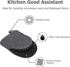Oven Mitts and Pot Holders Set, Heat Resistant Silicone Kitchen Mini Oven - Image 3