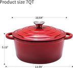Enameled Cast Iron Dutch Oven - 7QT Pot - Image 3