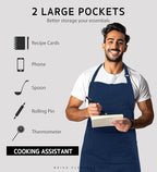 Syntus 4 Pack Adjustable Bib Apron - Image 4