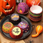SANNIX 450pcs Halloween Cupcake Liners, Ghost Pumpkin Baking Cups Standard - Image 3