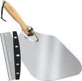 Pizza Peel Aluminum Pizza Spatula, 9 inch Metal Pizza Paddle by Mooues