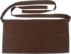 Resist water 3 big Pockets Waist Server Apron Kitchen Restaurant Unisex Half by SEW+UR+LIFE