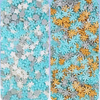 Confect Christmas Sprinkles | Mix Blue White & Silver Pearls | Flower & Star | Gold Snowflake Sprinkles | Cake Decorating Sprinkles - 5 Oz - Image 7