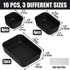 Plastic Drawer Organizers, Bathroom and Vanity Organizer Plastic Tray, Makeup - Image 2