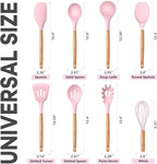 P&P CHEF Silicone Cooking Utensils Set, 8-Piece Kitchen Cooking Utensil - Image 2