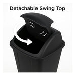 13 Gallon Swing Top Trash Can - Image 5