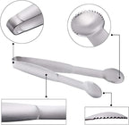 HINMAY Mini Tongs 5-3/4 Inch Stainless Steel Small Serving Tongs, Tiny Kitchen - Image 3