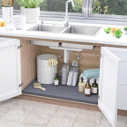 SIKADEER 40" x 22" Under Sink Mat Waterproof, Silicone Mat Kitchen Drawer Shelf - Image 2