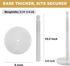 Koville Natural Marble Paper Towel Holder Countertop, 6“ Genuine Stone Paper - Image 3