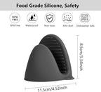 6 Pack Mini Oven Mitts Silicone Pot Holders Heat Resistan - Image 5