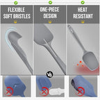 Walfos Silicone Spatula -5 Pieces Heat Resistant Kitchen Spoon Spatulas（600°F) - Image 6