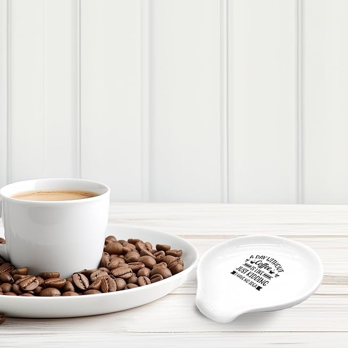 Funny Coffee Spoon Holder-Coffee Spoon Rest-Cafe Bar Station Accessories-A Day - Image 4