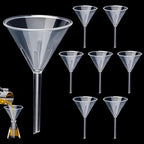 8 Pcs 3.5 Inch Wide Mouth Plastic Funnels, Easy and Smooth Content Transfer by Unknown