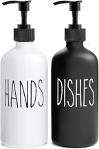 MOMEEMO Soap Dispenser Set 2 Pack, Contains Hand and Dish Soap Dispenser by MOMEEMO
