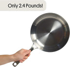 STRATA Carbon Steel Clad 10.5" Frying Pan Skillet, 3-Ply Carbon Steel Cookware - Image 2