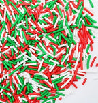 CHRISTMAS Sprinkles Green, Red & White BULK Jimmies 1 Pound Bag - Holiday Edible Cake Cupcakes Dessert & Ice Cream Topping - Image 2