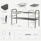NETEL Under Sink Organizers and Storage, 2 Tier Expandable Under Cabinet - Image 3