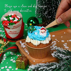Edible Christmas Cake Decorations, Edible Gingerbread Men, Christmas Tree Candy, Santa Claus Icing Decorations, Socks, Snowman for Gingerbread House, Cupcakes, Cake, Cookies, and Cakecicles - Image 4