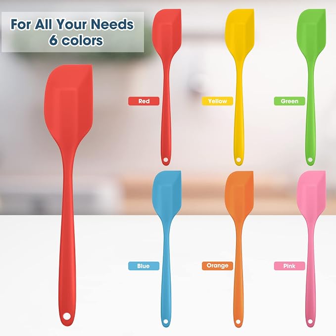 Irenare 24 Pcs Silicone Spatulas 11 Inch Large Rubber Spatulas Heat Resistant - Image 4