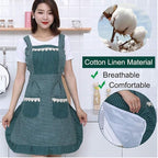Cute Apron for Women with Pockets, Comfortable Kitchen Apron - Image 2