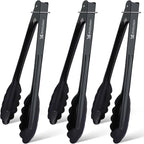 MSY BIGSUNNY 9 Inch Kitchen Food Tongs, Buffet Tongs, Serving Tongs by MSYBIGSUNNY