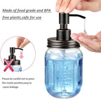 Amolliar Mason Jar Liquid Soap Dispenser Lid, Rust Proof Stainless Steel - Image 5