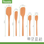 Tovolo Flex Core 5 Piece Silicone Spatula Set Heat Resistant All Silicone - Image 4