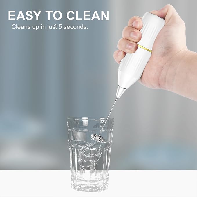 Milk Frother Handheld, Mini Drink Mixer and Coffee Blender Frother - Image 5