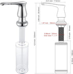 GAGALIFE Kitchen Sink Soap Dispenser Chrome, Built in Soap Dispenser - Image 2