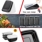 Reusable Food Prep Containers, Meal Dishwasher Safe - Image 6