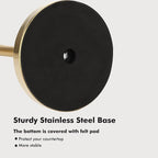 Paper Towel Holder Stand with Sturdy Base Fits Standard and Jumbo Sized Paper - Image 4
