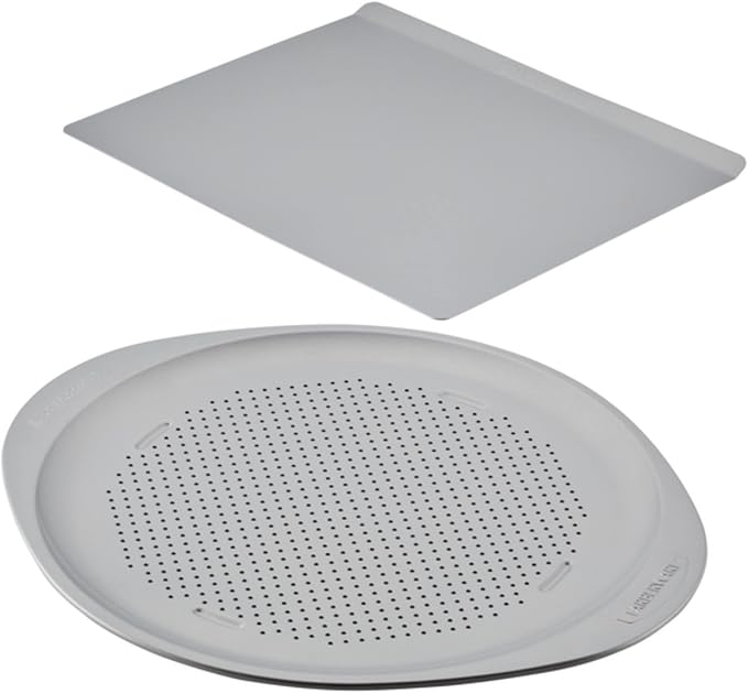 Farberware GoldenBake Nonstick Baking Sheet and Pizza Crisper Pan Set, 2 Piece by Farberware