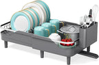 Urackify Expandable Dish Rack for Kitchen Counter, 16.14"-23.62" Large - Image 9