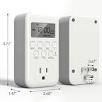 BN-LINK Indoor Digital Timer Outlet, Single Outlet 7 Day Programmable Light - Image 6
