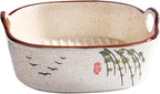 6.7" Japanese Ceramic Casserole Dish, Square Baking Pan by Whitenesser