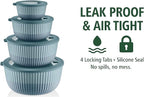 Mixing Bowls with Lids, 8-Piece Airtight Leak-Proof Nesting BPA-Free Bowl Set - Image 7