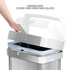 Clorox 13 Gallon Trash Can - 50L Slim Open Top Garbage Bin - Image 3