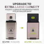Simpli-Magic Infinity Edge 60 Liter / 16 Gallon Rectangular Hands-Free Extra - Image 2