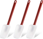 Silicone Rubber Spatula and Spoon Rubber Spatula Set of 3, High Heat Spoon by Heffiso+Silicone+Utensils