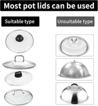 Pot Lid Holder While Cooking, 304 Stainless Steel Spoon Rest - Image 3