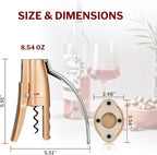 Forge Quality Compact Vertical Lever Corkscrew Wine Opener - Image 8