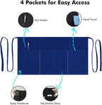 Dreamology Waitress Apron with Pockets, Server Aprons with 3 Pockets, Short & - Image 4