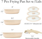 ESLITE LIFE Nonstick Ceramic Frying Pans Skillets Set - Image 2