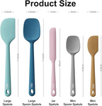 Redfly Silicone Spatula Set, 5 Piece Food Grade Silicone Cooking Utensils Set - Image 2