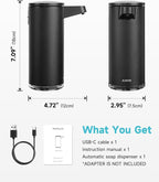 AIKE SensePro Automatic Soap Dispenser Type-C Rechargable, Stainless Matte - Image 5