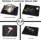 ZLR 2 Pcs Silicone Dish Drying Mat & Heat Resistant Trivet - Image 5