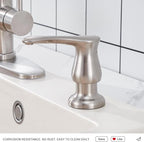 GAGALIFE Kitchen Sink Soap Dispenser Brushed Nickel, Under Sink Soap Dispenser - Image 6