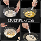 Seamless Danish Dough Whisk -10" Stainless Steel Dutch Bread Dough Whisk Tool - Image 6
