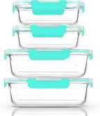 Extra Large Glass Food Storage/Baking Containers Set by MMCIRCO