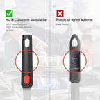 Hotec Silicone Spatula Turner for Nonstick Cookware, Cooking Spatulas 600°F - Image 4